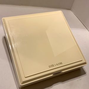 Vintage Estee Lauder Makeup Jewelry Box White Vanity Mirror With Insert Trays